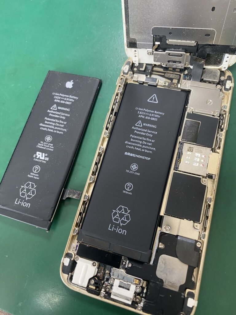 【バッテリー交換修理】充電の減りが早い…そんな時は駅チカ徒歩五分のiPhoneステーション松戸まで！