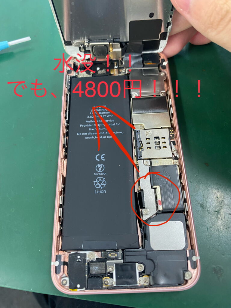 【iPhone水没修理松戸、三郷】水没してしまったiPhoneでもiPhoneステーションなら即日治せるかも！