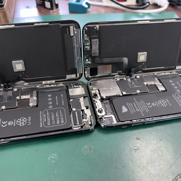 【iPhone 修理 松戸】iPhone11Proのバッテリー交換を致しました！ご夫婦揃って2台同時に承りました