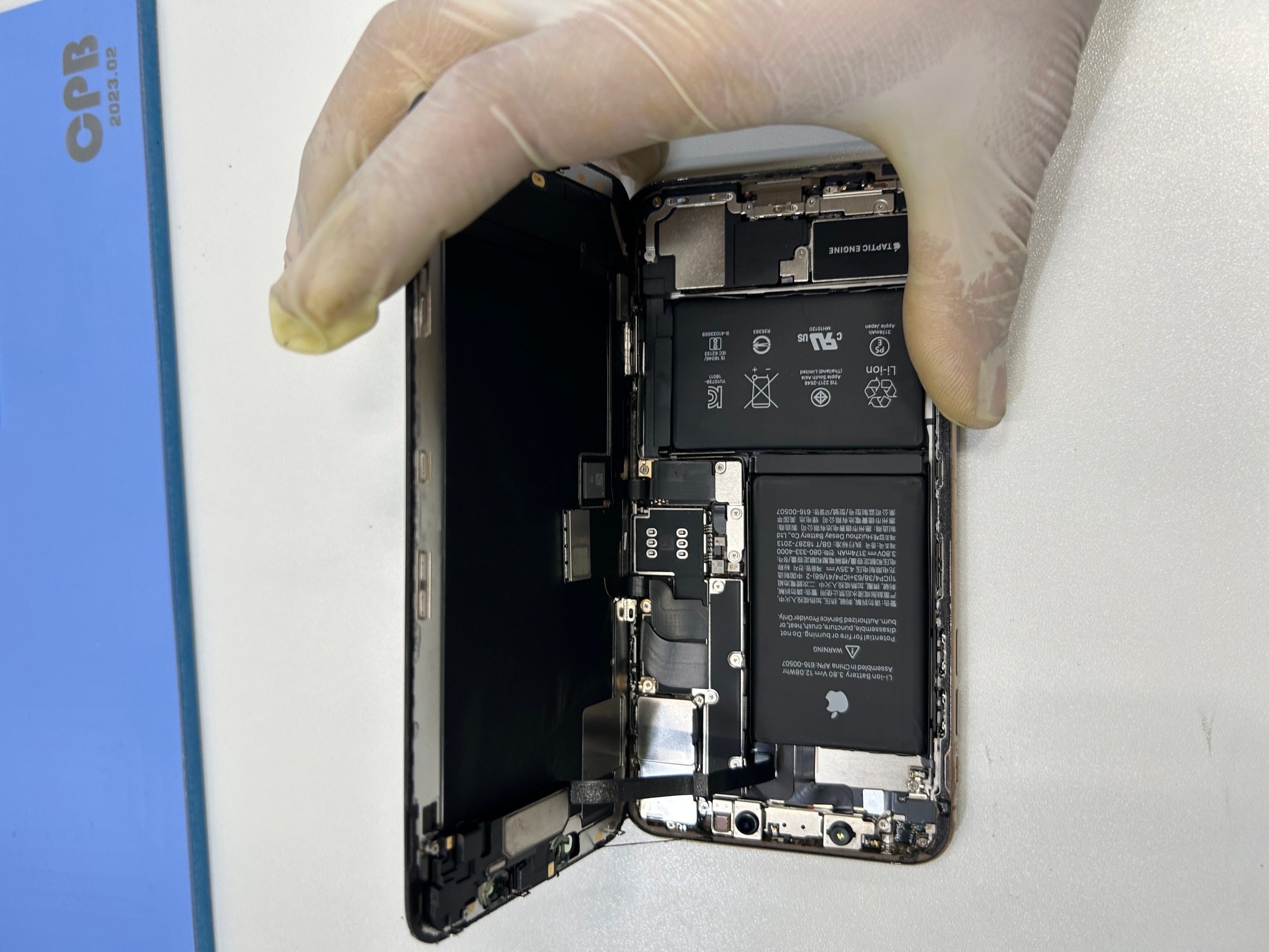 成東店でiPhonexsMaxの画面交換いたしました