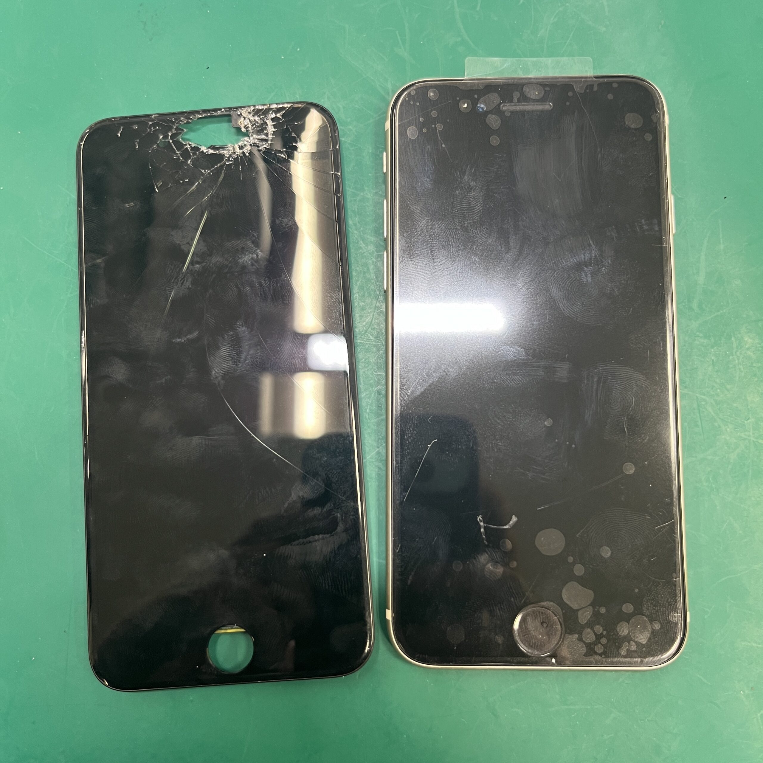 成東店：東金市から来店iPhoneSE3重度画面交換9,680円