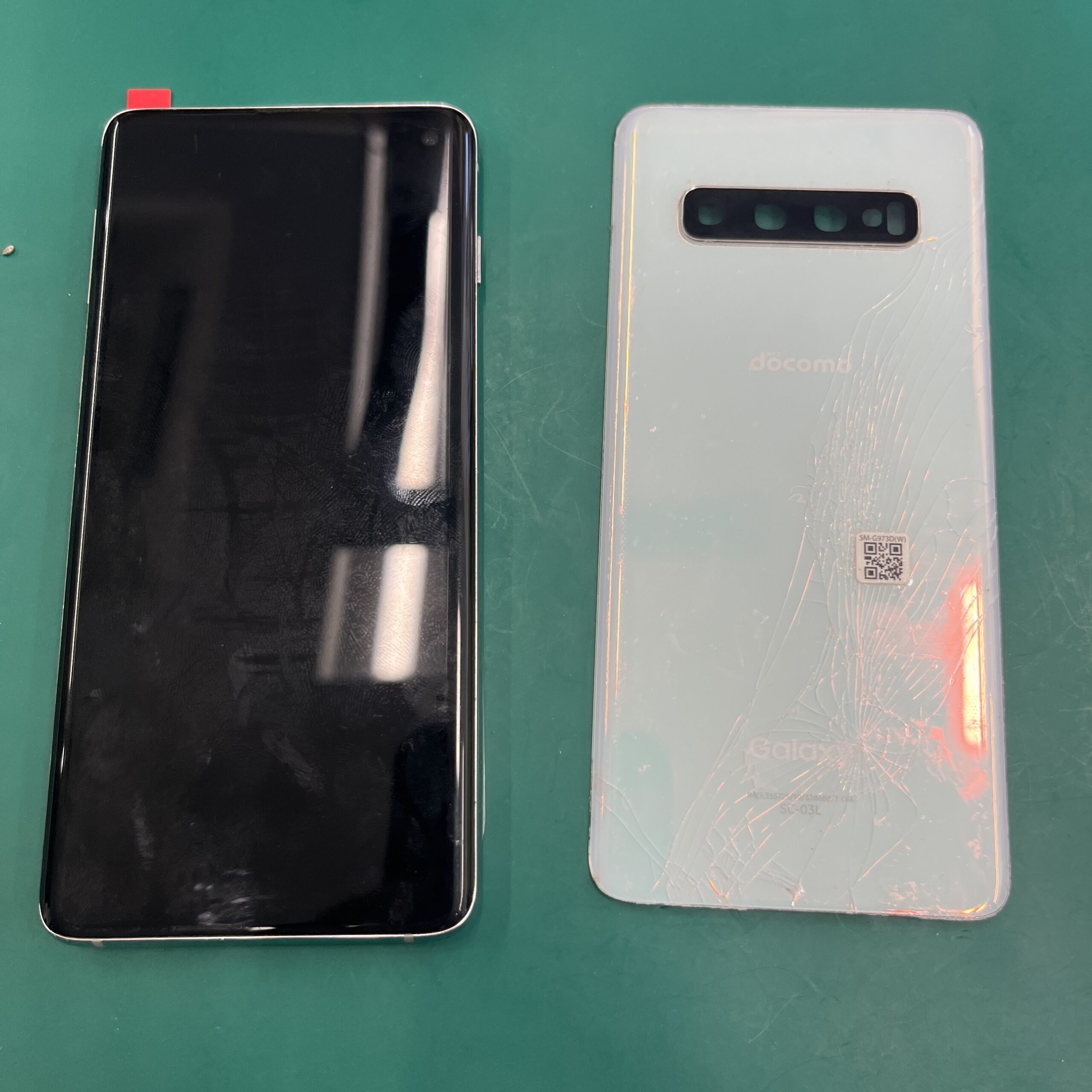 成東店：GalaxyS10バックパネル交換7,480円山武市からお越しのお客様