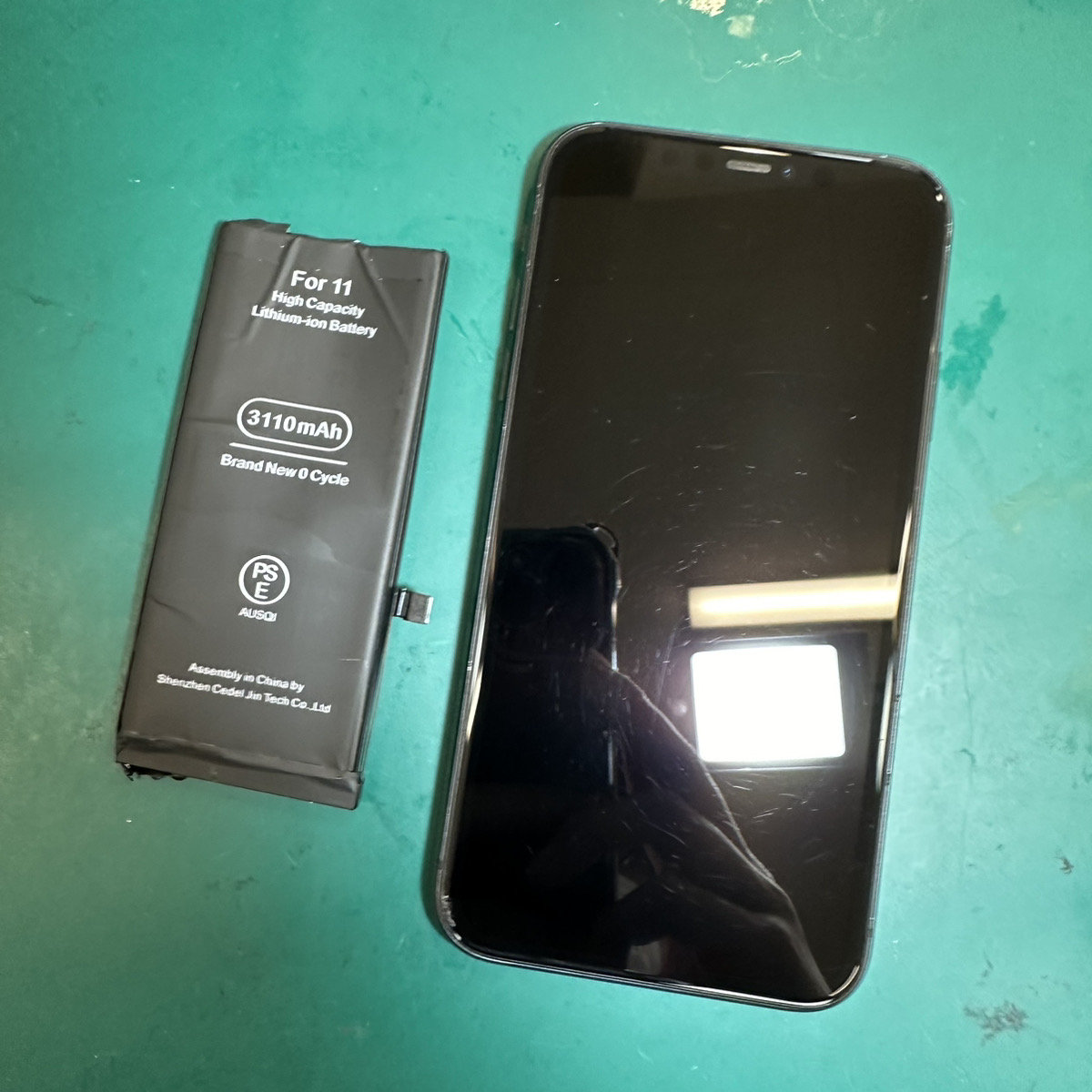 浦和店：iPhone11のバッテリー交換約25分で完了！