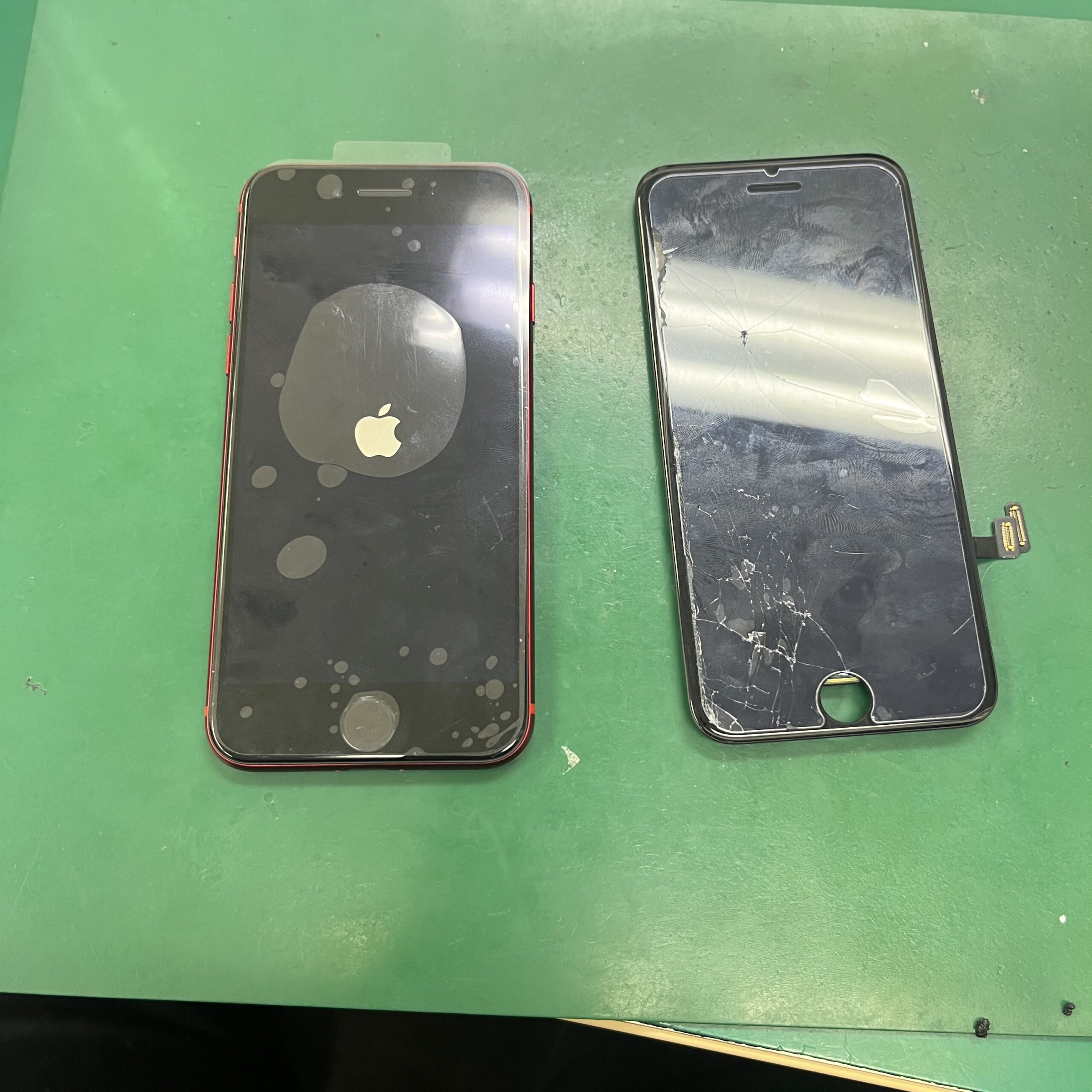 市原五井店：iPhone SE 2 重度画面交換 完了！市原市内よりお越しのお客様