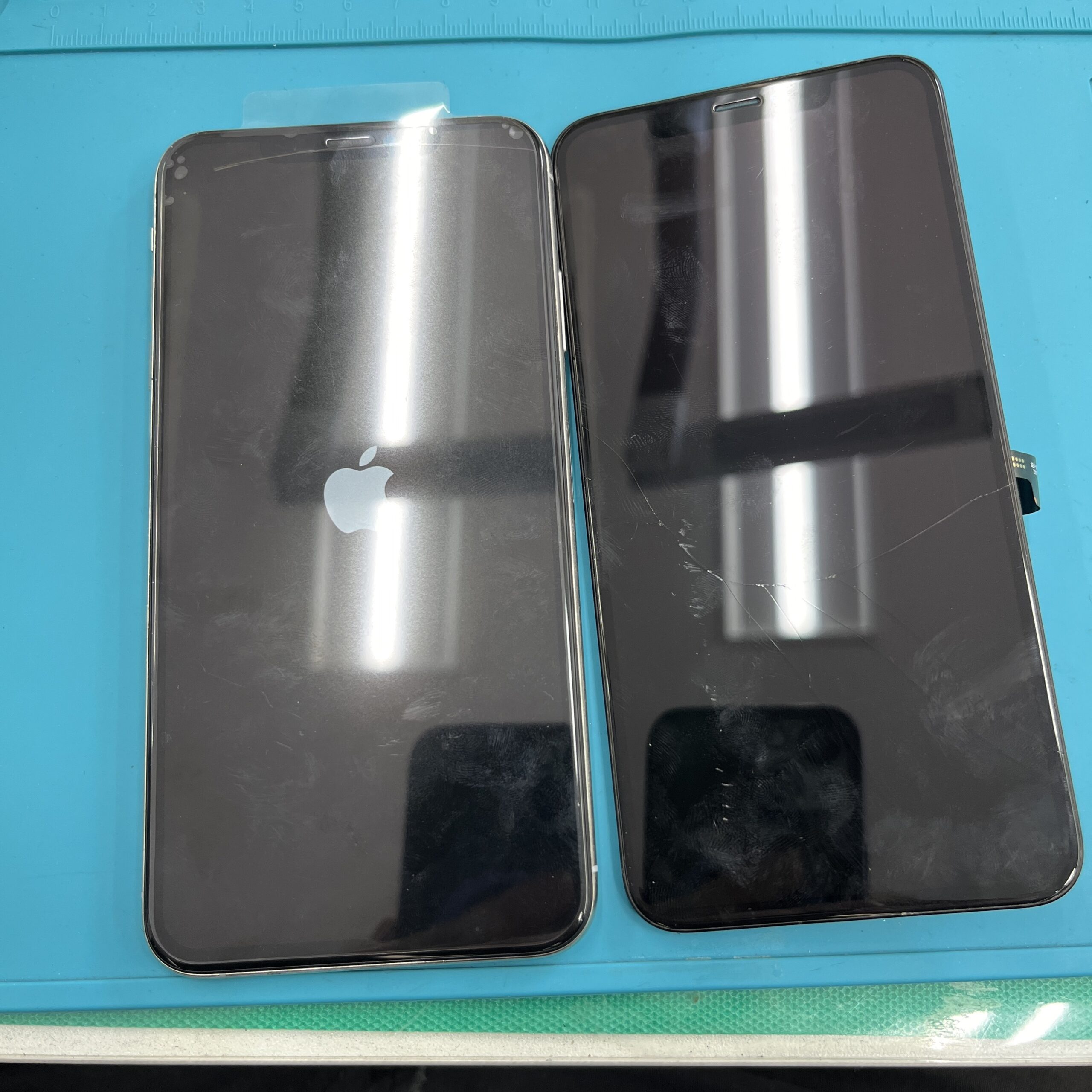 成東店：iPhoneXSMAX 重度画面交換即日対応！！長生郡よりお越しのお客様