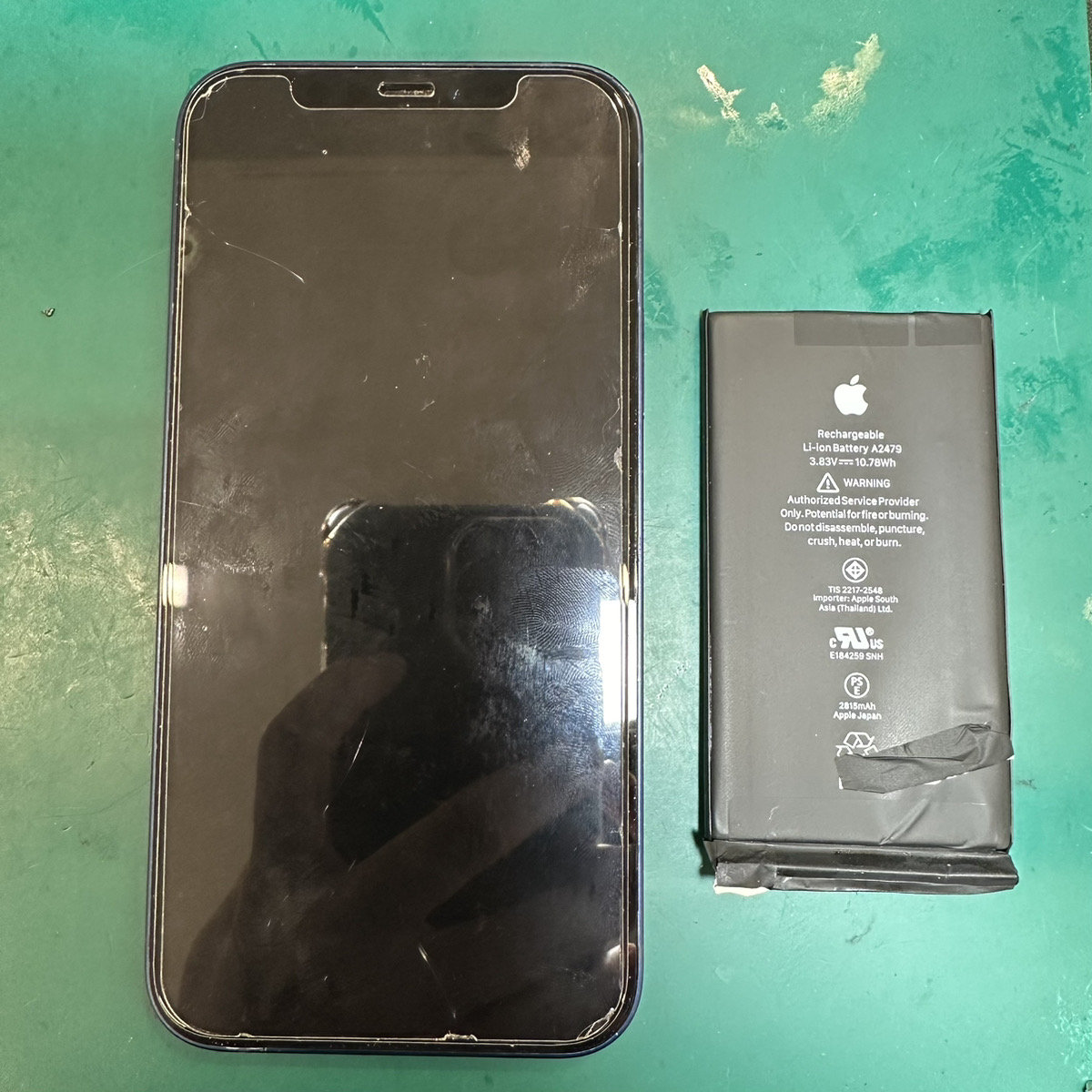 浦和店：iPhone12のバッテリーをエラー無しで交換をしました！