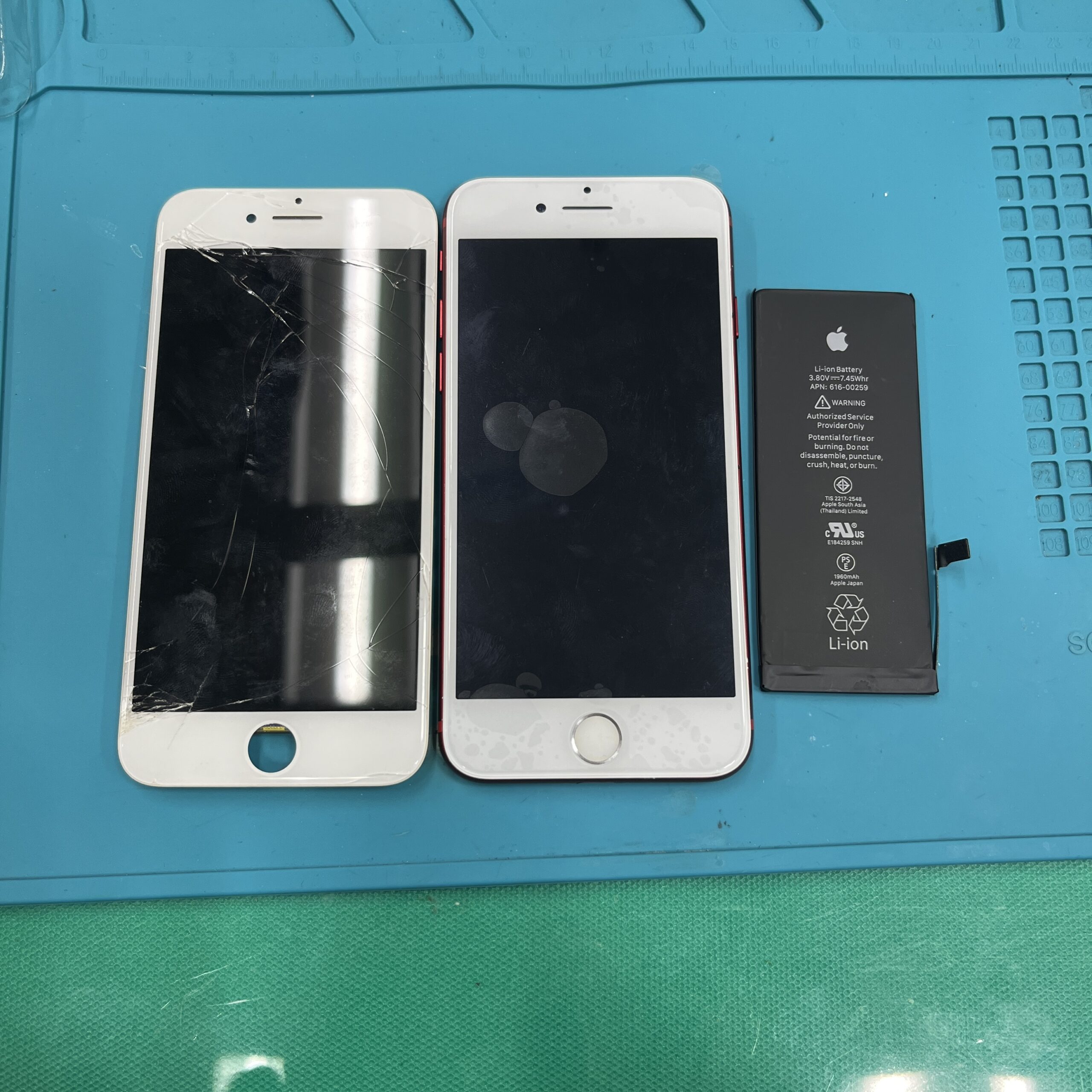 成東店：iPhone 7 軽度画面交換＆バッテリー交換即日対応！！山武市よりお越しのお客様