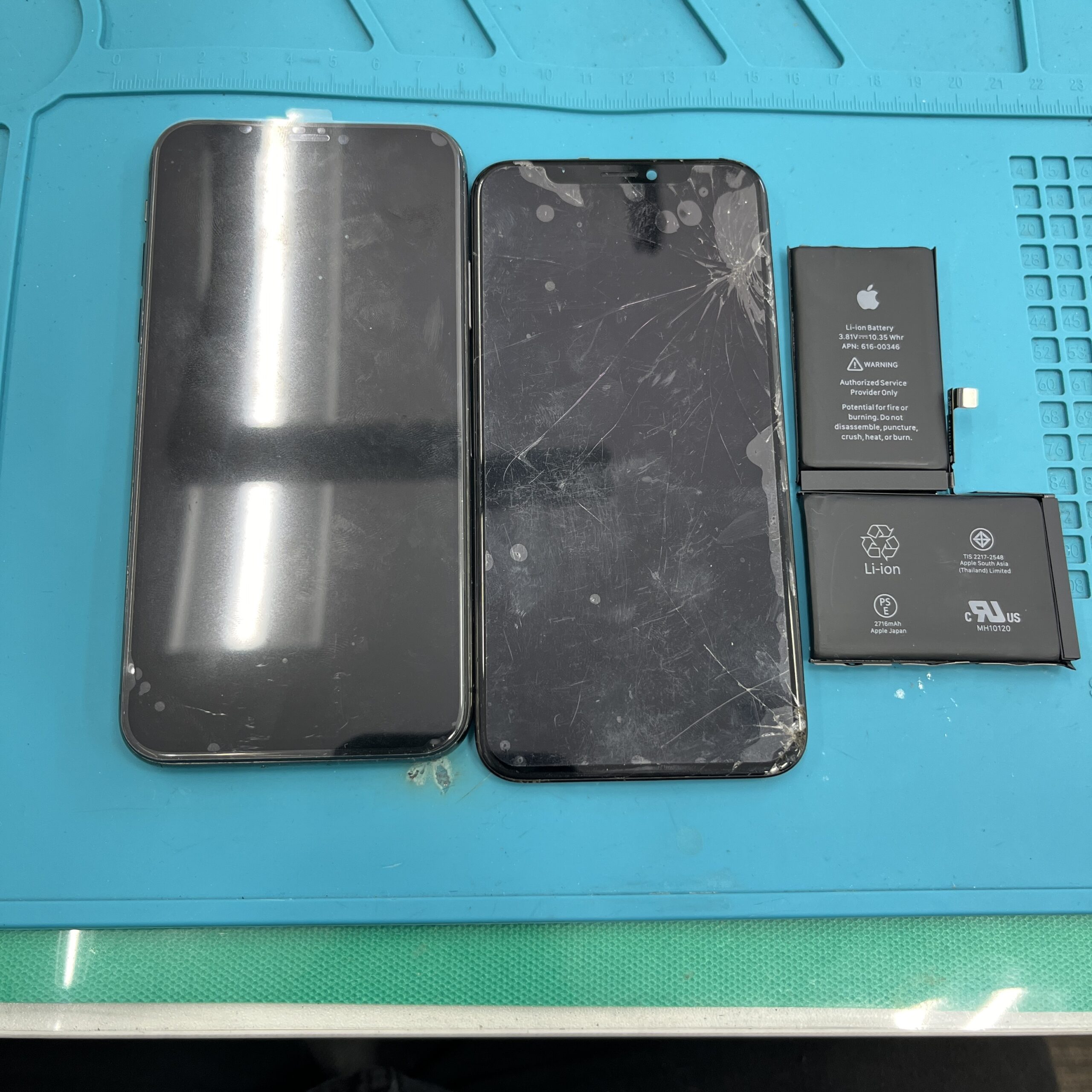 成東店：iPhone X修理、成東店で画面＆バッテリー交換10,560円！佐倉市よりお越しのお客様