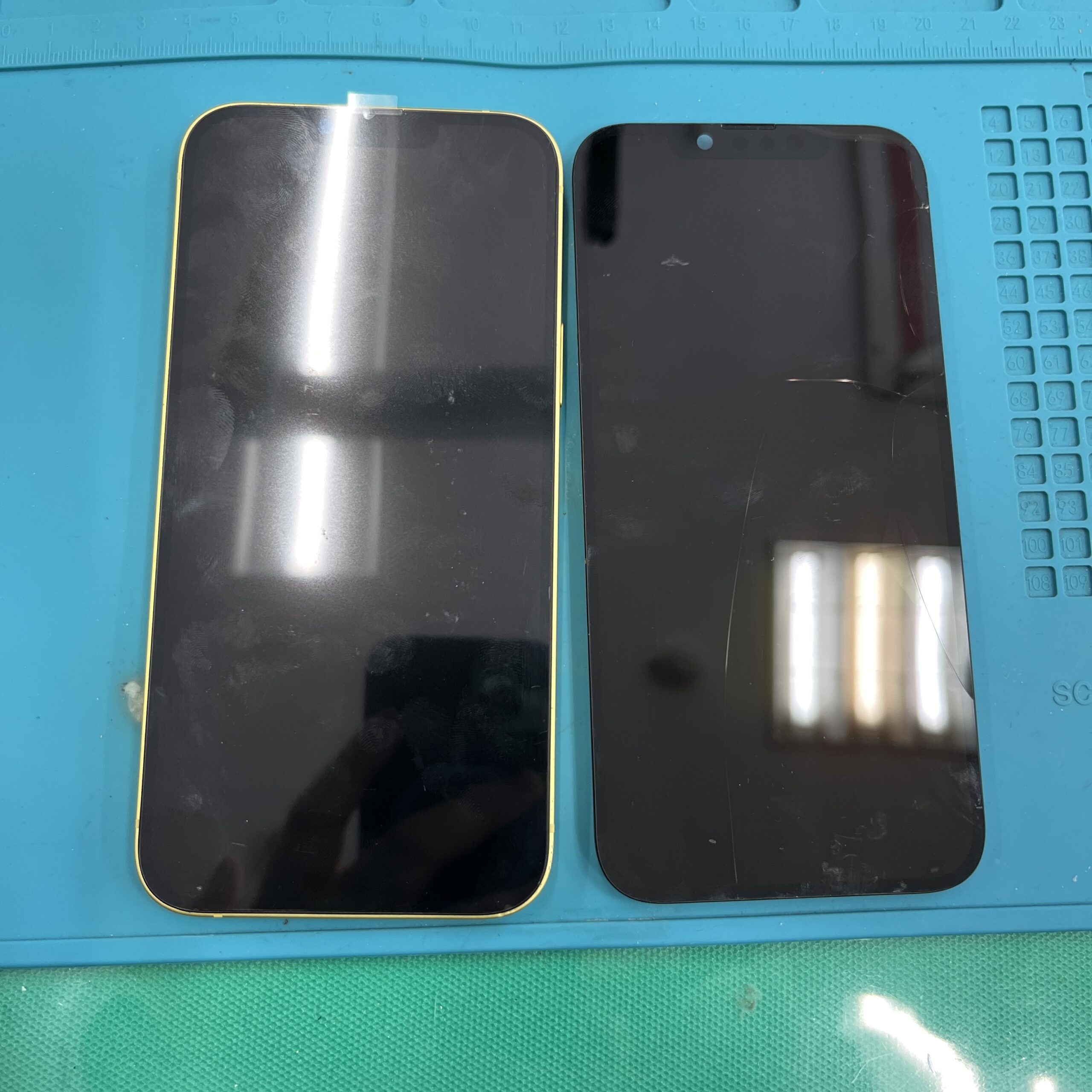 成東店：iPhone 14 Plus重度画面交換、成東店で迅速対応22,880円！山武市内よりお越しのお客様