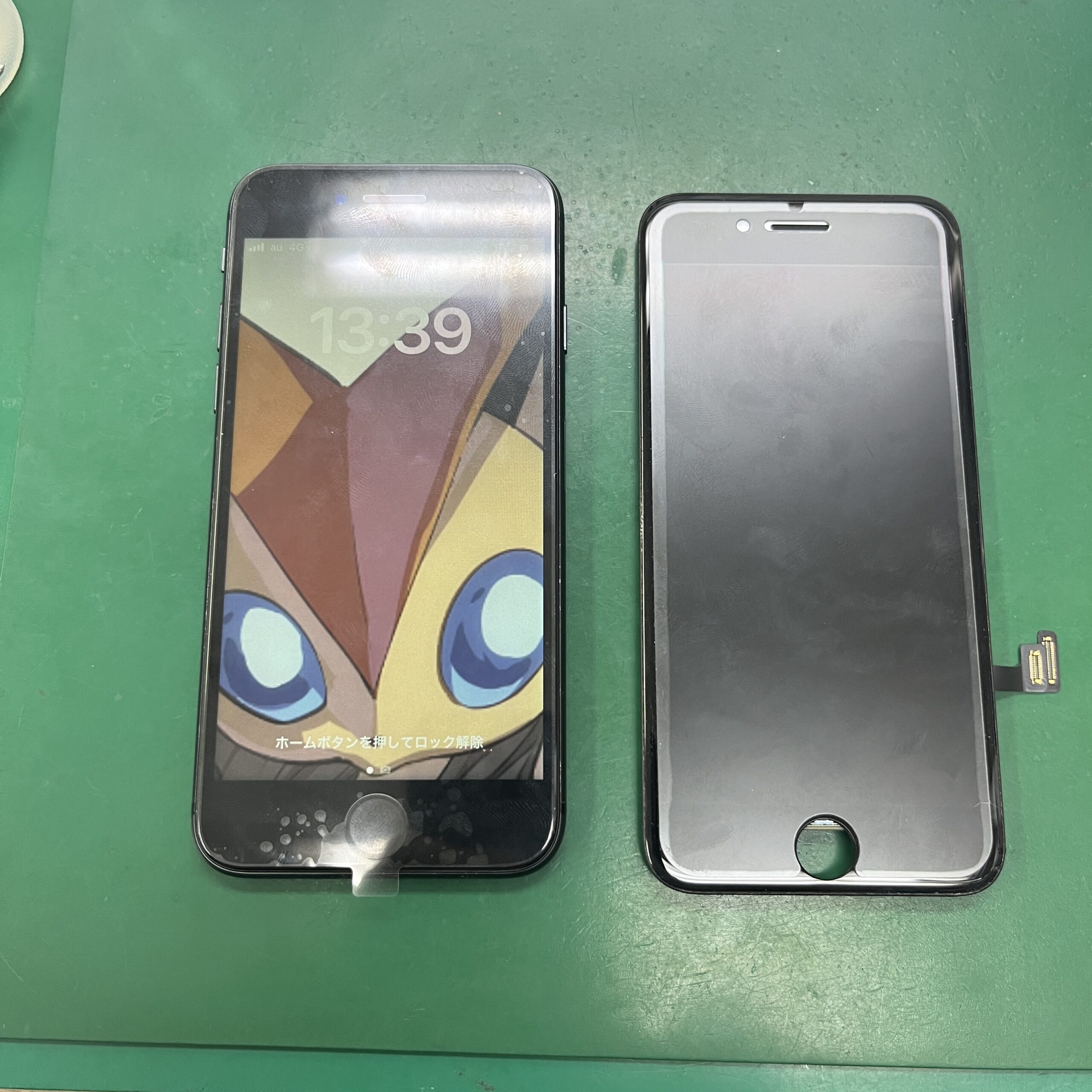 市原五井店：iPhone8重度画面交換、約40分で完了！市原市内よりお越しのお客様