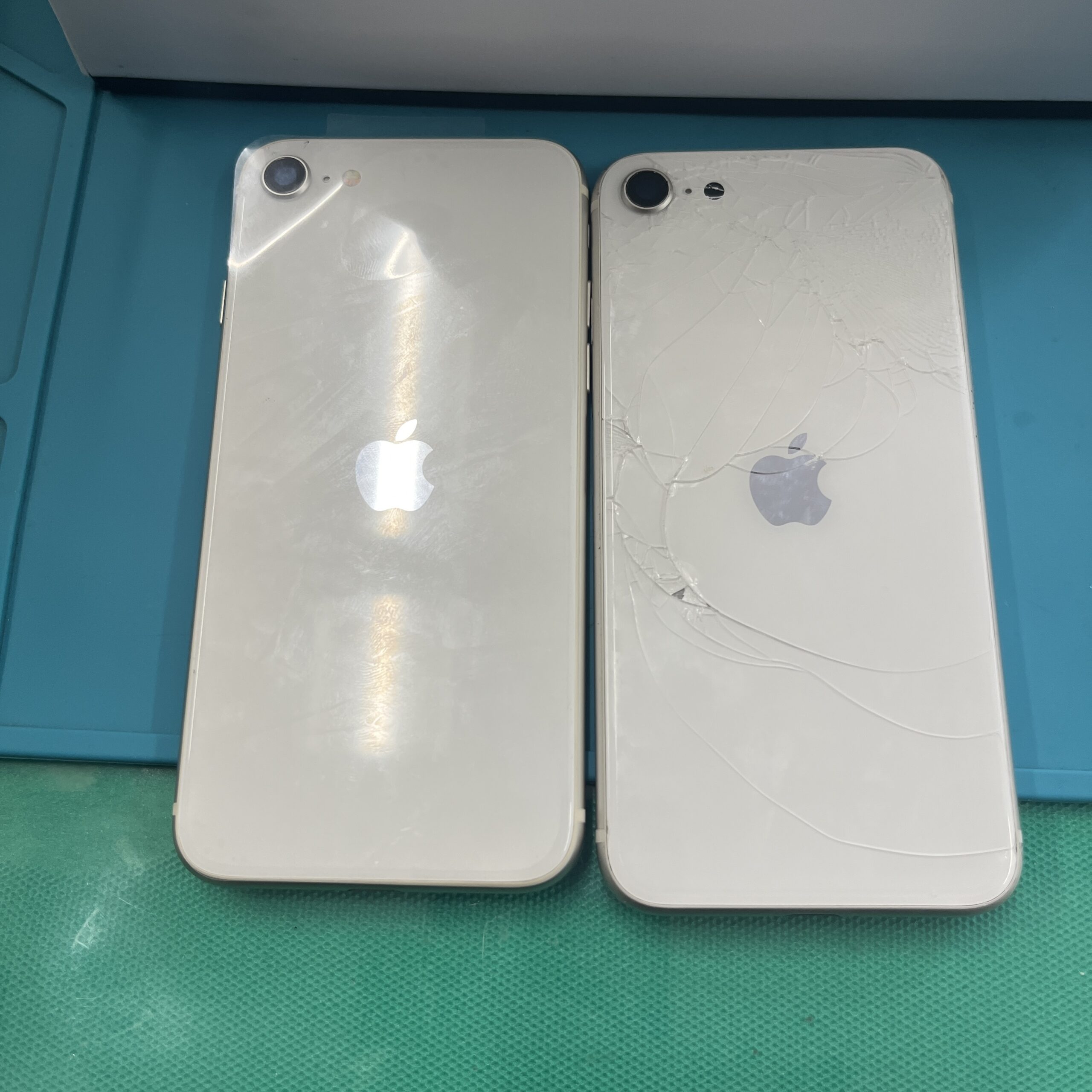 成東店：iPhoneSE3バックパネル交換即日対応！八街市よりお越しのお客様