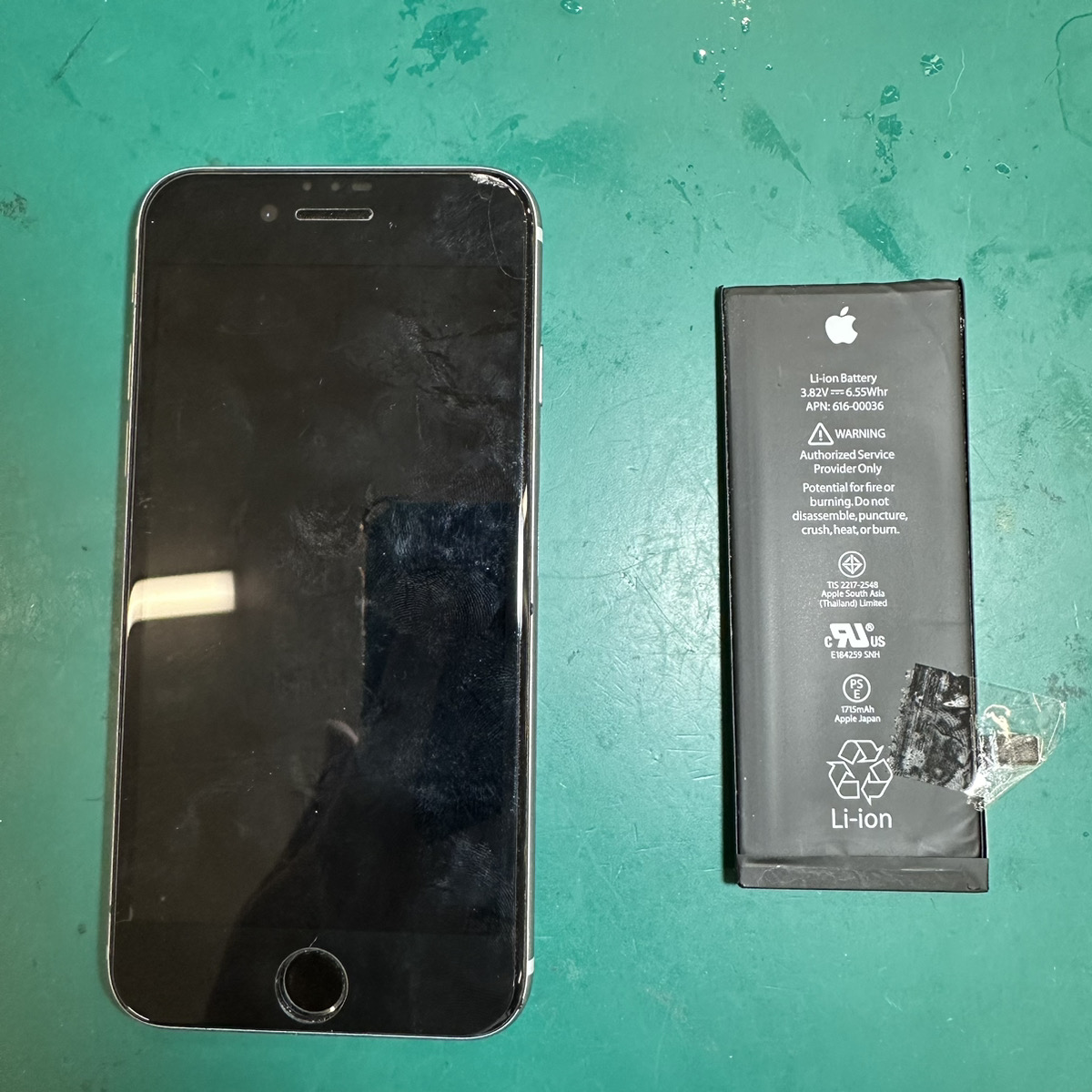 浦和店：iPhone6sのバッテリー交換をしました！