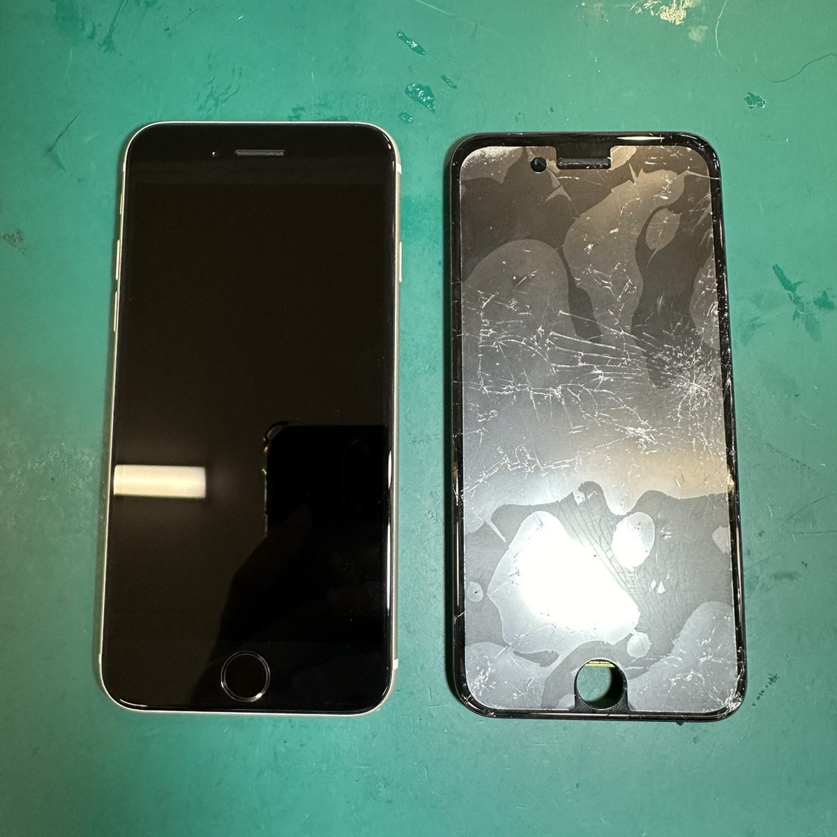 浦和店：iPhoneSE3の画面割れ交換、30分で完了！
