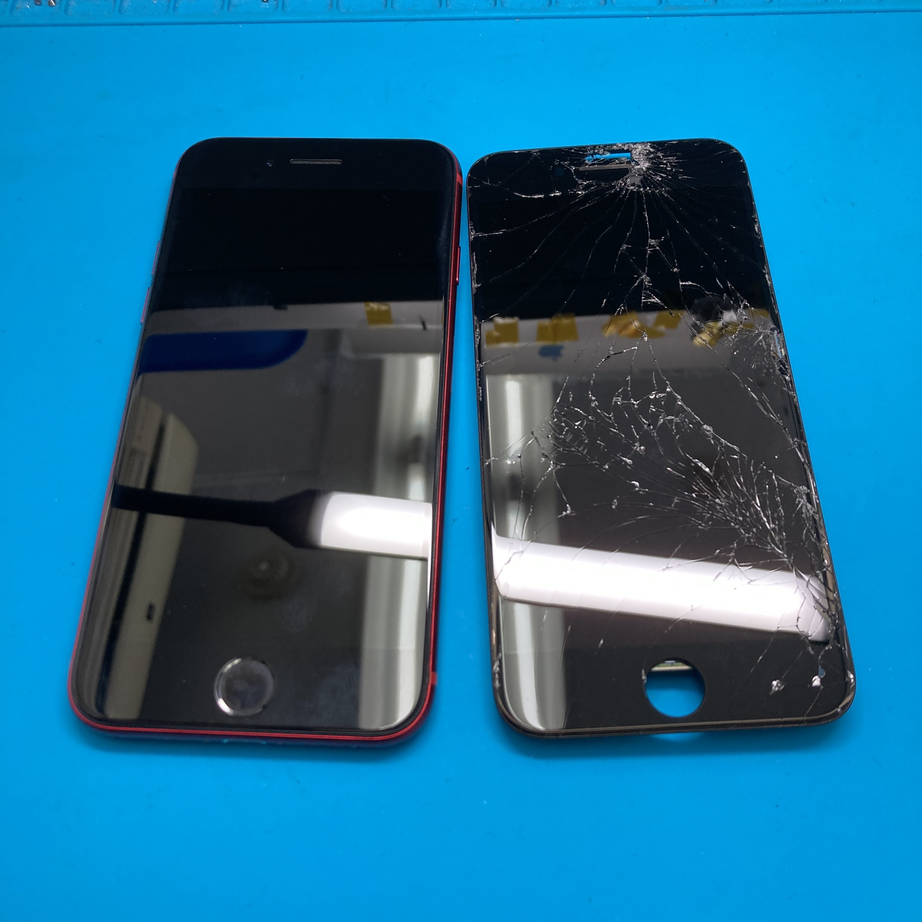 土浦店：iPhone SE3 重度画面割れを即日修理！！