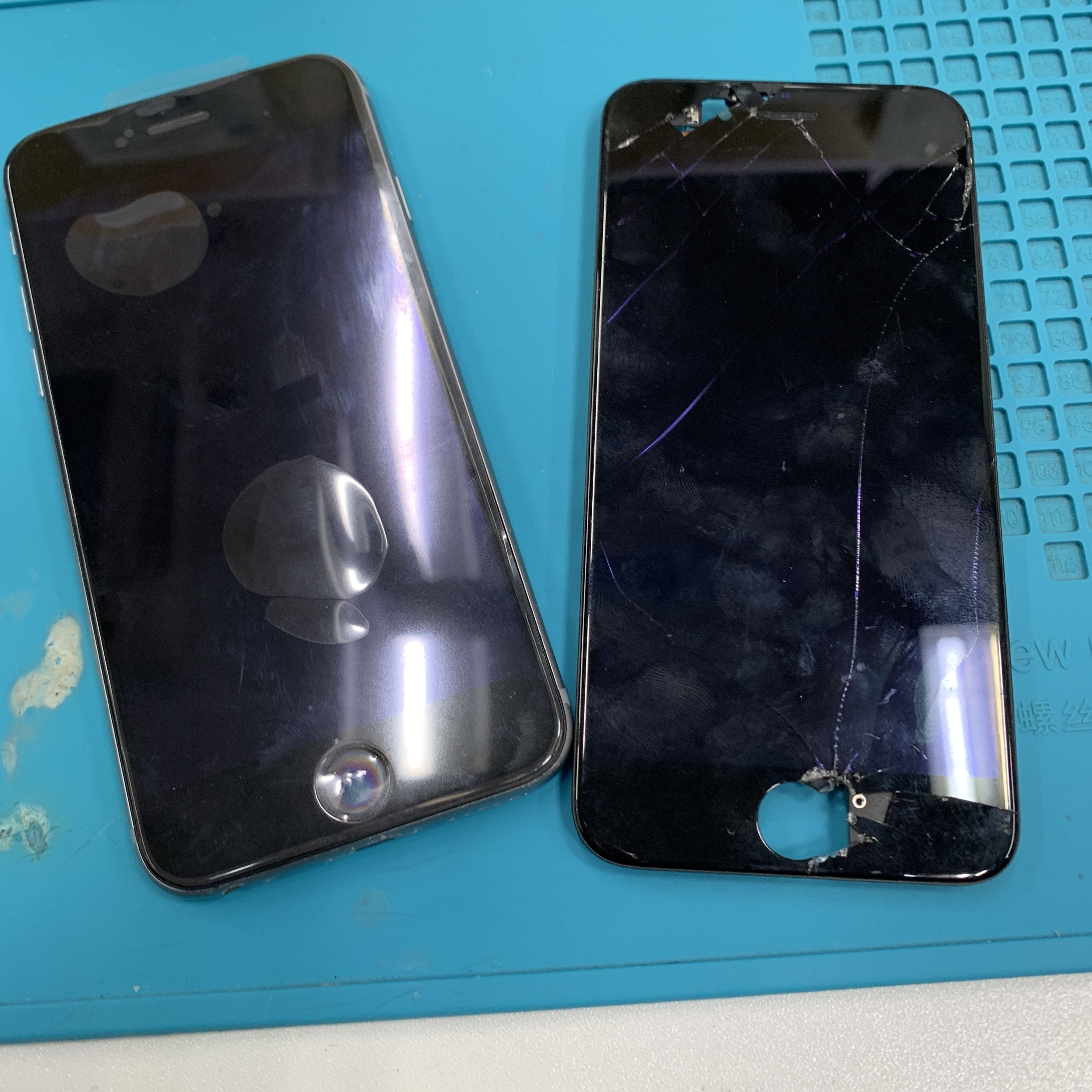 成東店：iPhone 6s 重度画面交換を6,380円で実施しました！