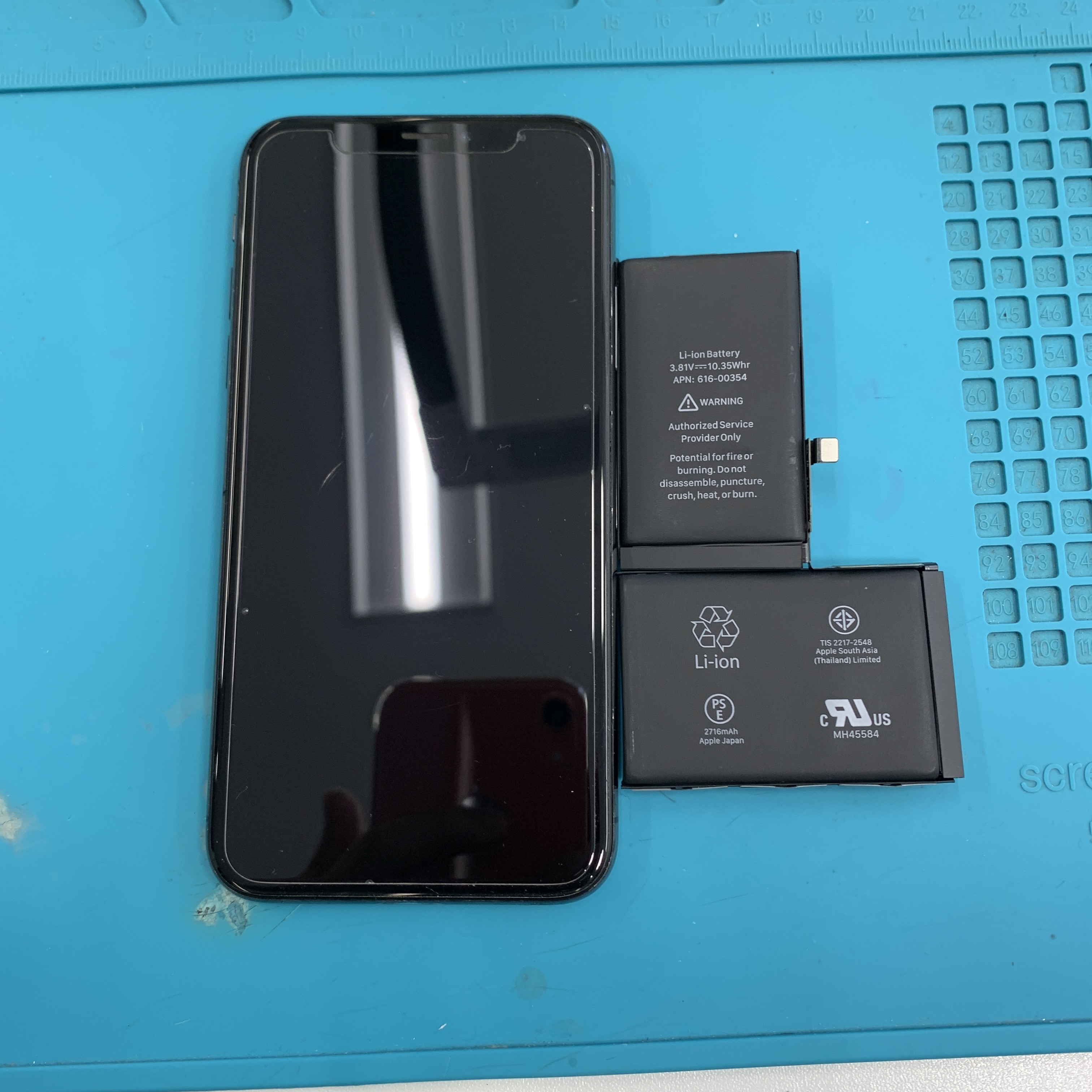 成東店：iPhone Xのバッテリー交換を5,280円で実施しました！