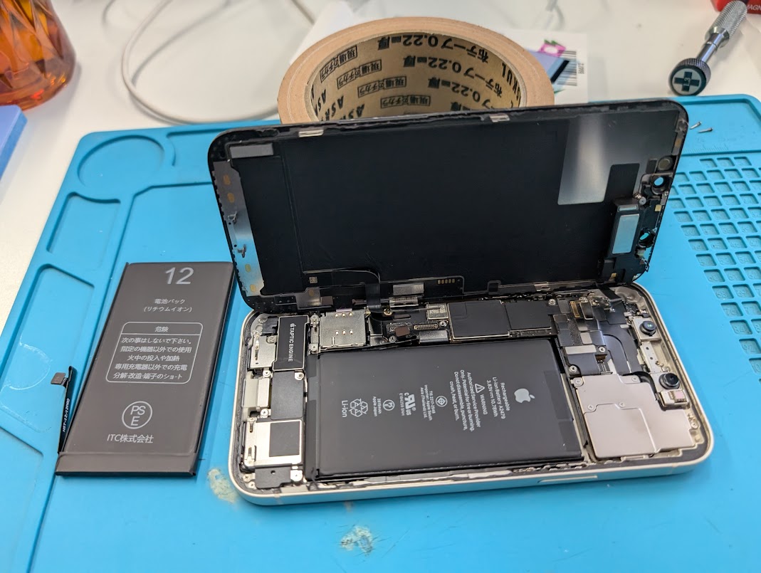 成東店：iPhone 12 バッテリー交換を6,380円で実施しました！
