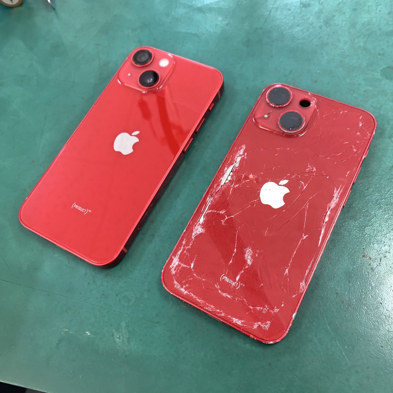 松戸店：iPhone 13mini のバックパネル交換を21,780円で実施しました！