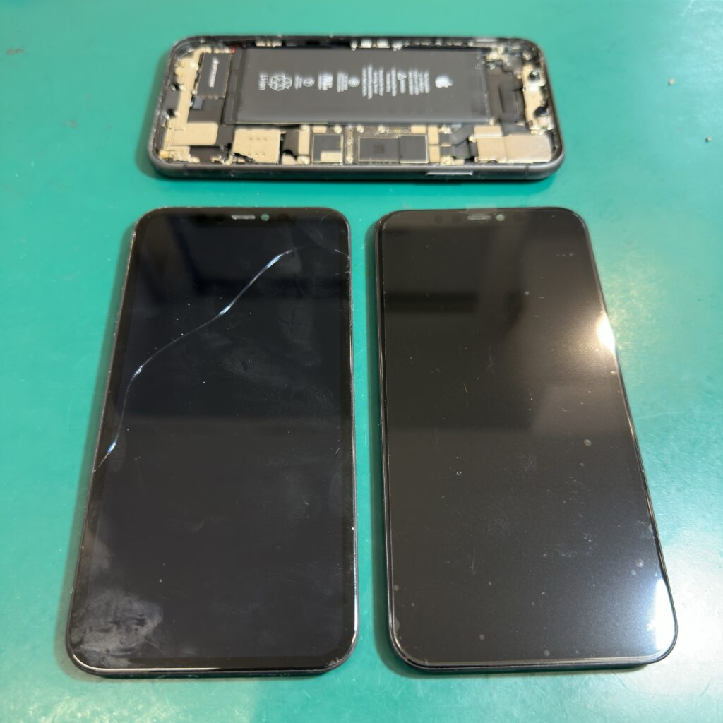 iPhone 11 タッチパネルが効かない 重度画面割れ 画面修理 タッチパネル修理