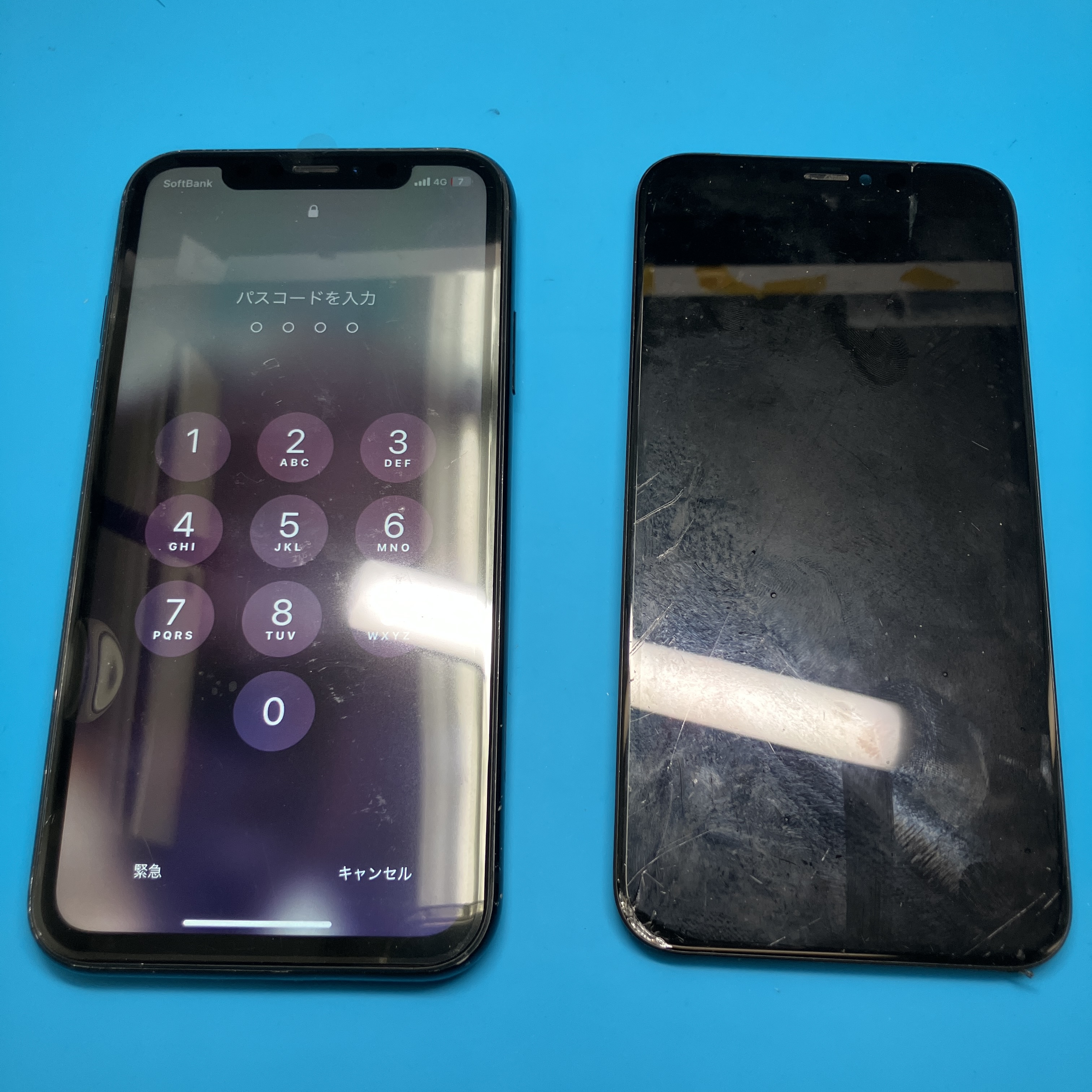 土浦店 iPhone XRの重度画面修理を即日対応！7,480円で安心修理