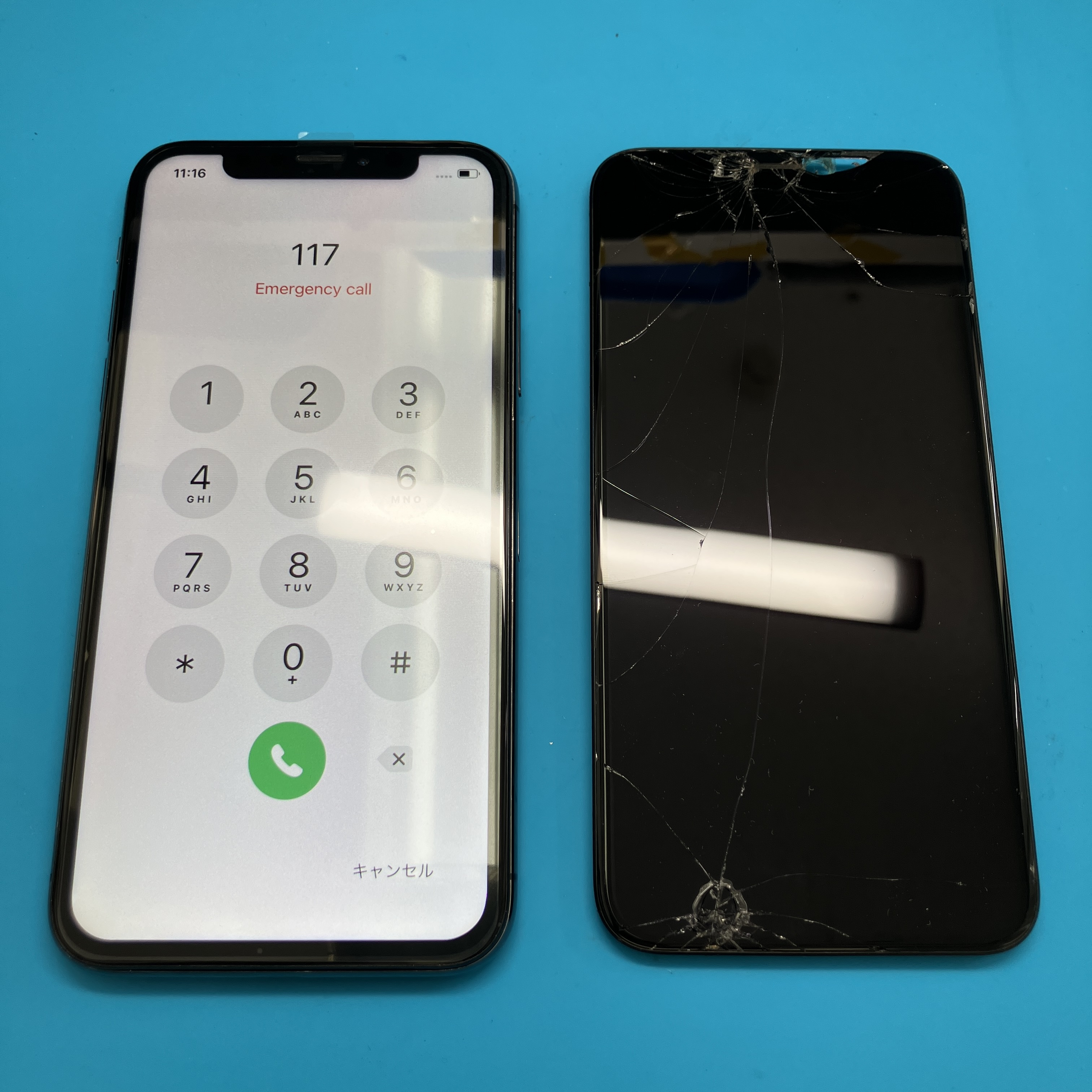 iPhone Xの重度画面修理が7,480円！即日対応＆地域最安値【土浦店】