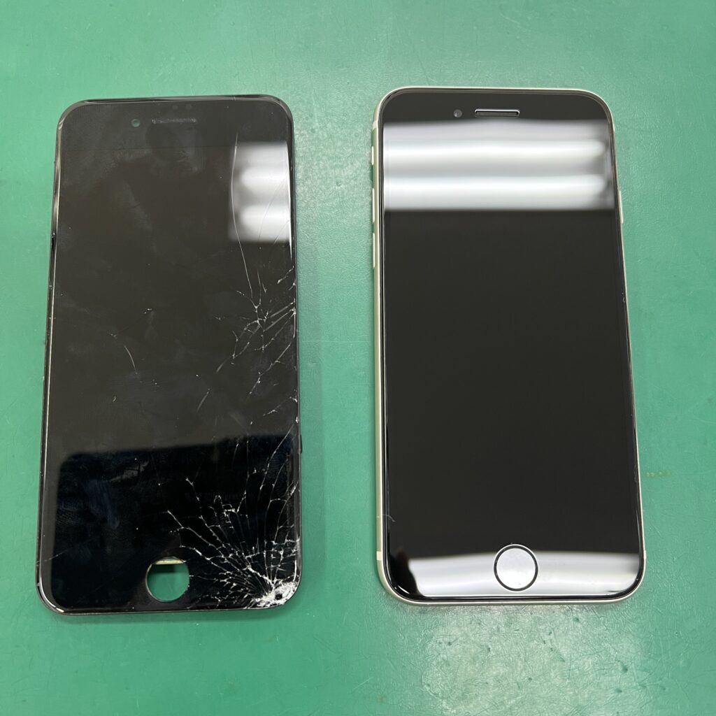 市原五井店：iPhone SE（第3世代）の画面交換修理を行いました！