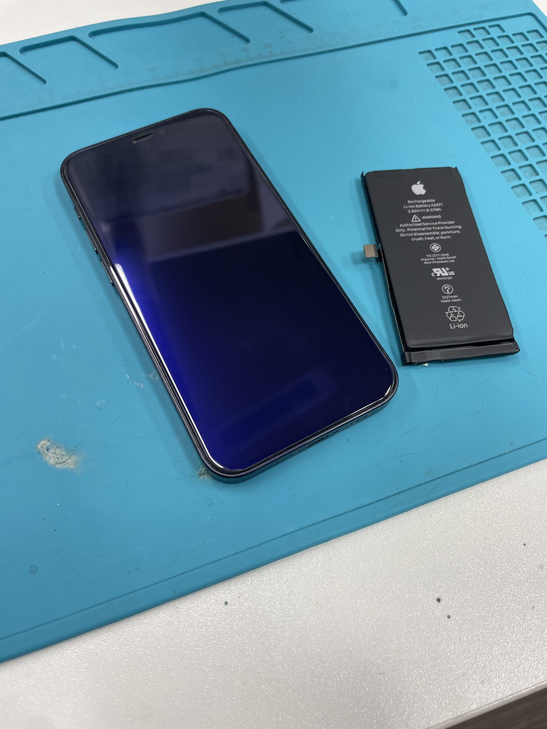 成東店：iPhone12 miniのバッテリー交換を6,380円で実施しました