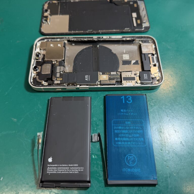 【浦和店】バッテリーが劣化したiPhone 13のバッテリー交換を実施！