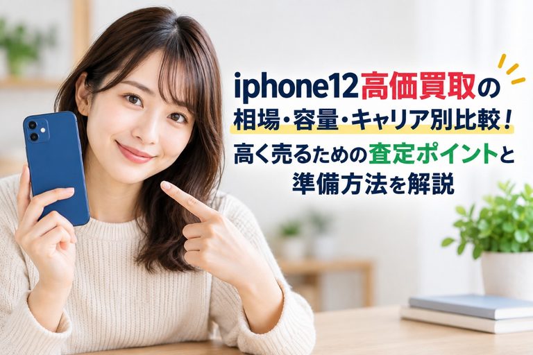iphone12高価買取の相場・容量・キャリア別比較!高く売るための査定ポイントと準備方法を解説