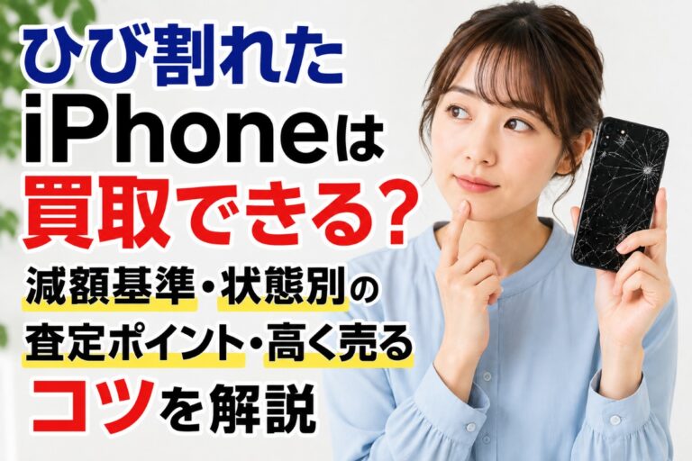 ひび割れたiPhoneは買取できる？減額基準・状態別の査定ポイント・高く売るコツを解説