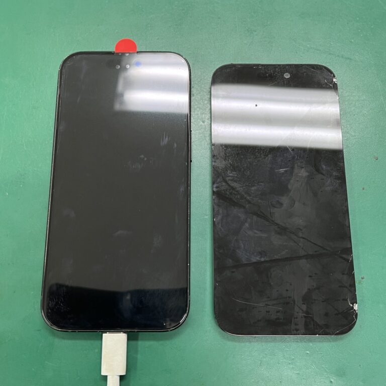 【市原五井店】画面が割れたiPhone 15の液晶交換を実施！