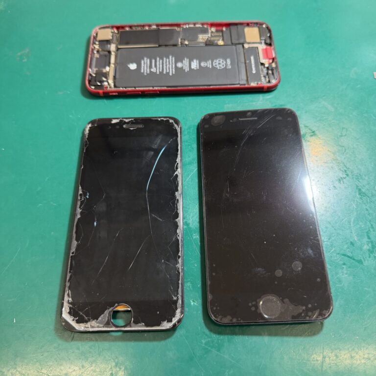 【浦和店】落下で割れが悪化したiPhone SE(第2世代)の画面交換事例