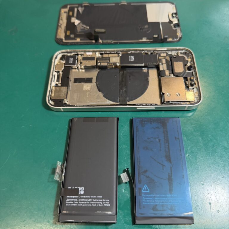 【浦和店】バッテリー最大容量低下のiPhone 13を交換修理！